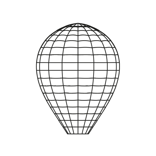 Ico-balloons-envelopeshapes-XR Racer - side
